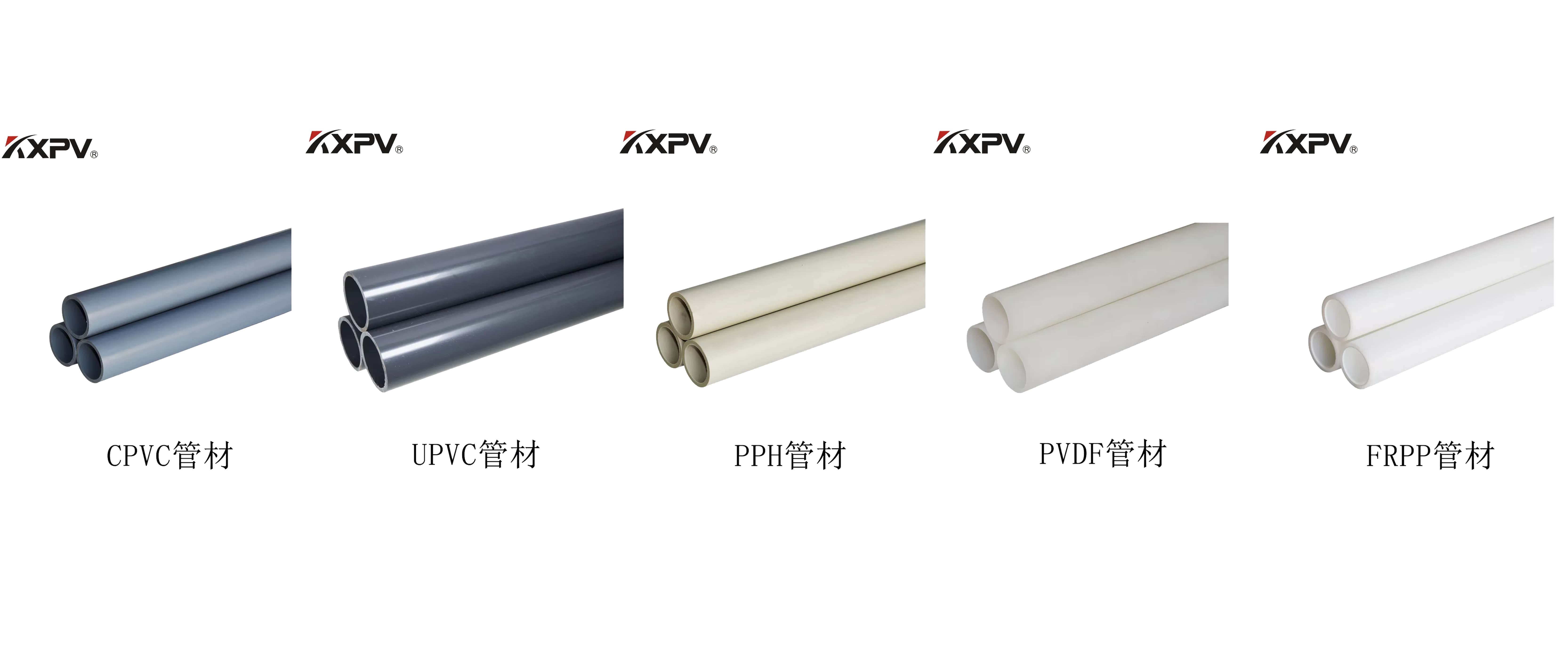PVC、CPVC、UPVC、PP、FRP的區(qū)別及特點(diǎn)